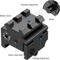 Feyachi PL-19-G Laser Weapon Light - Compact Green Laser for Pistol