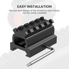 Feyachi RM19 Riser Mount - Picatinny Rail 0.95 inch
