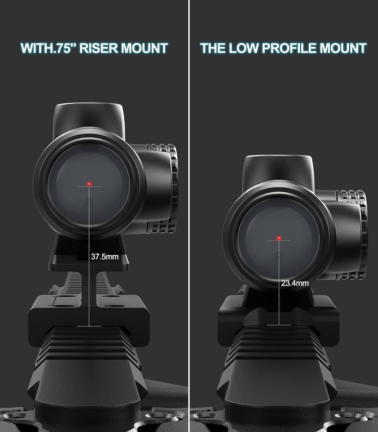 Feyachi V90 2 MOA Red Dot Sight Shake Awake Red Dot Scope Waterproof Rifle Scope 1 x 25mm .75” Rser Mount feyachi Default Title Default Title-