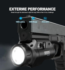 Feyachi HL-28 Pistol Light - 1000 Lumen Tactical Flashlight