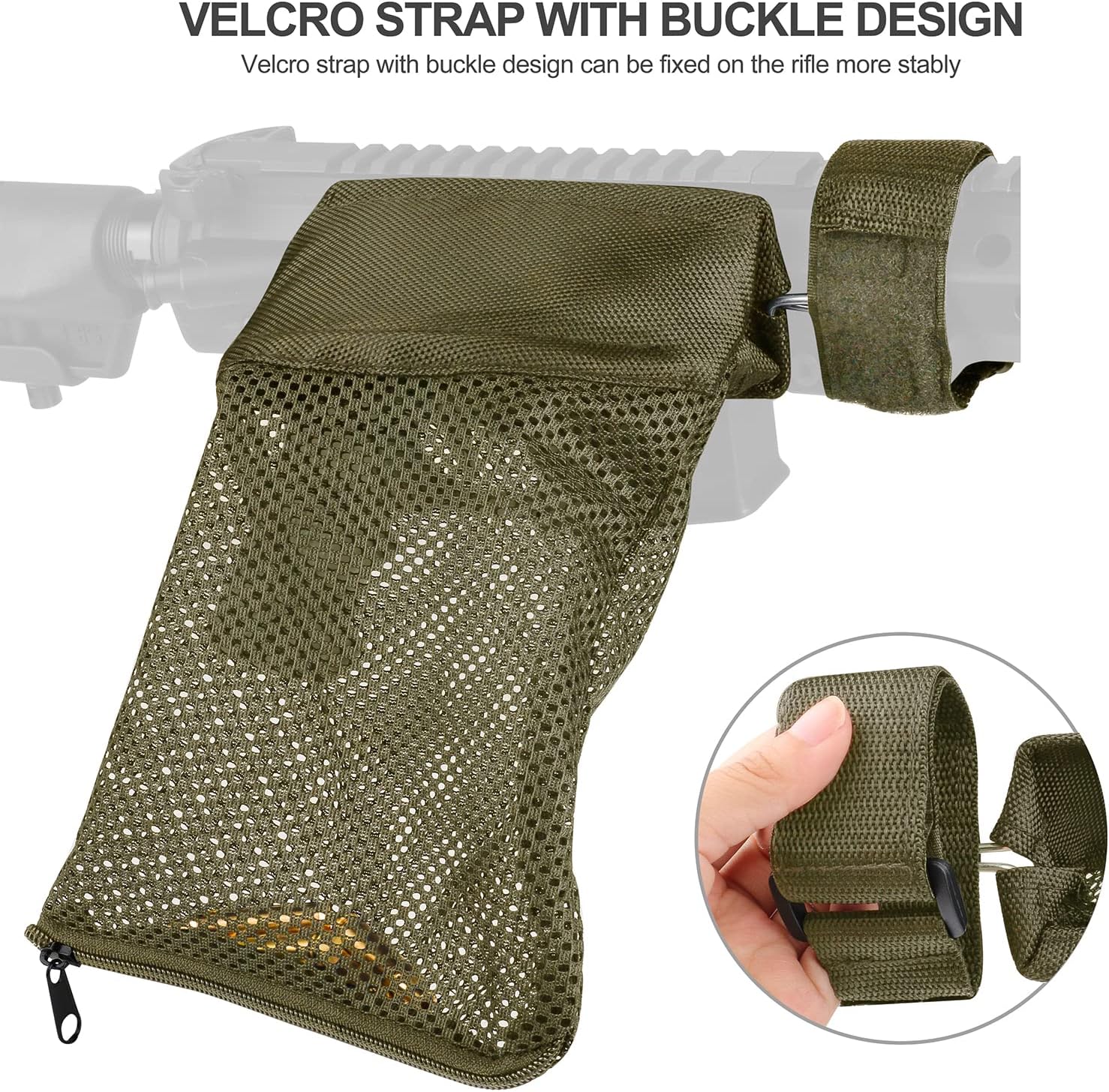 Feyachi SC55 Sand Brass Shell Catcher for Rifle Range Shooting