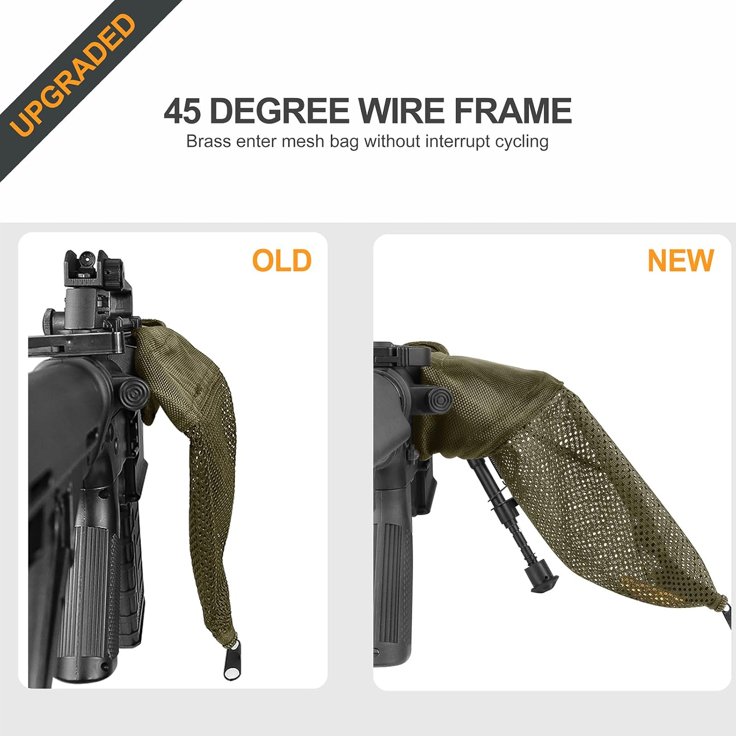 Feyachi SC55 Sand Brass Shell Catcher for Rifle Range Shooting