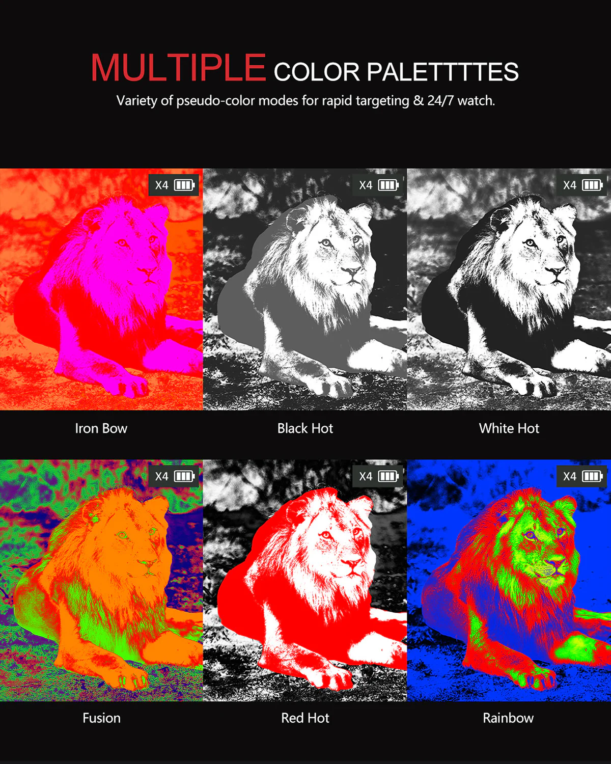 Feyachi TH-46 Thermal Scope 12um 256 x 192 Thermal Imaging Scopes with 25mm Lens for Rifles