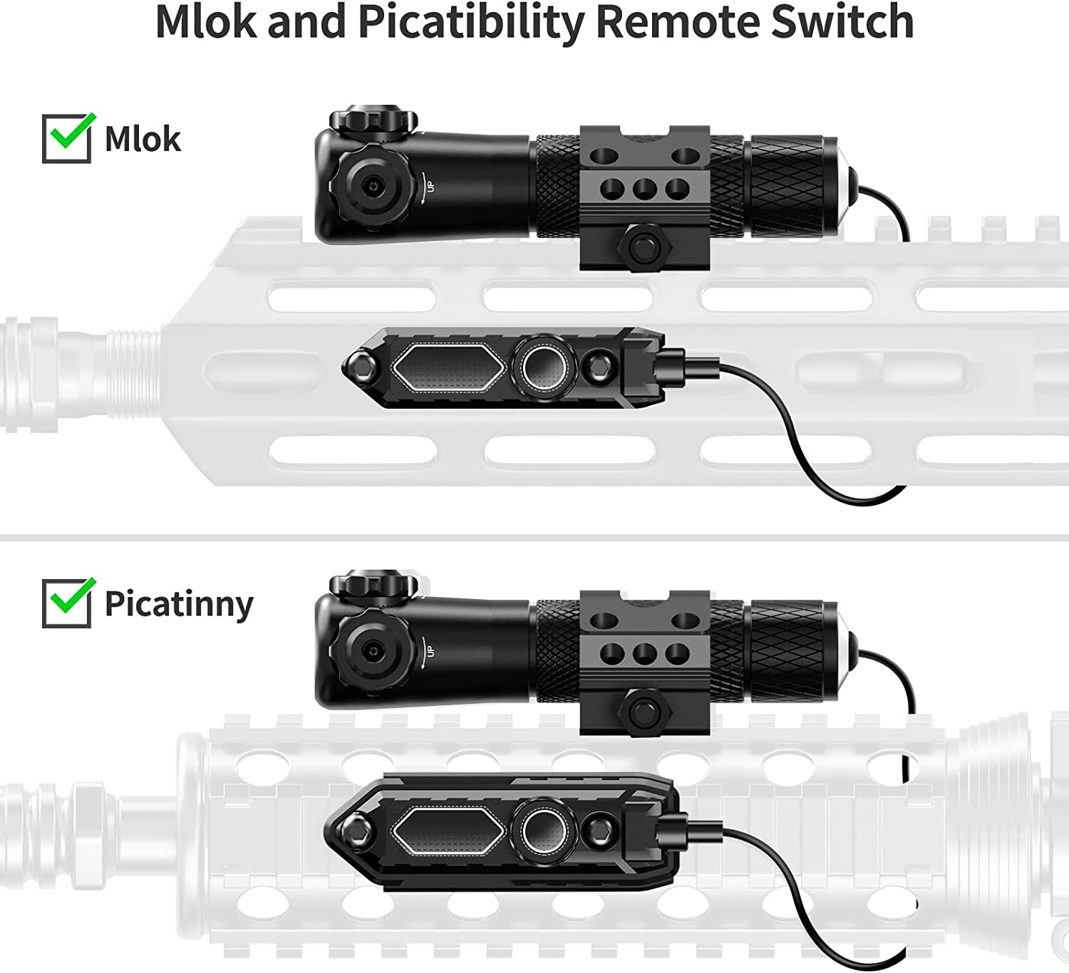 Feyachi GL35 Green Laser Sight - Tactical Rifle Scope Mount