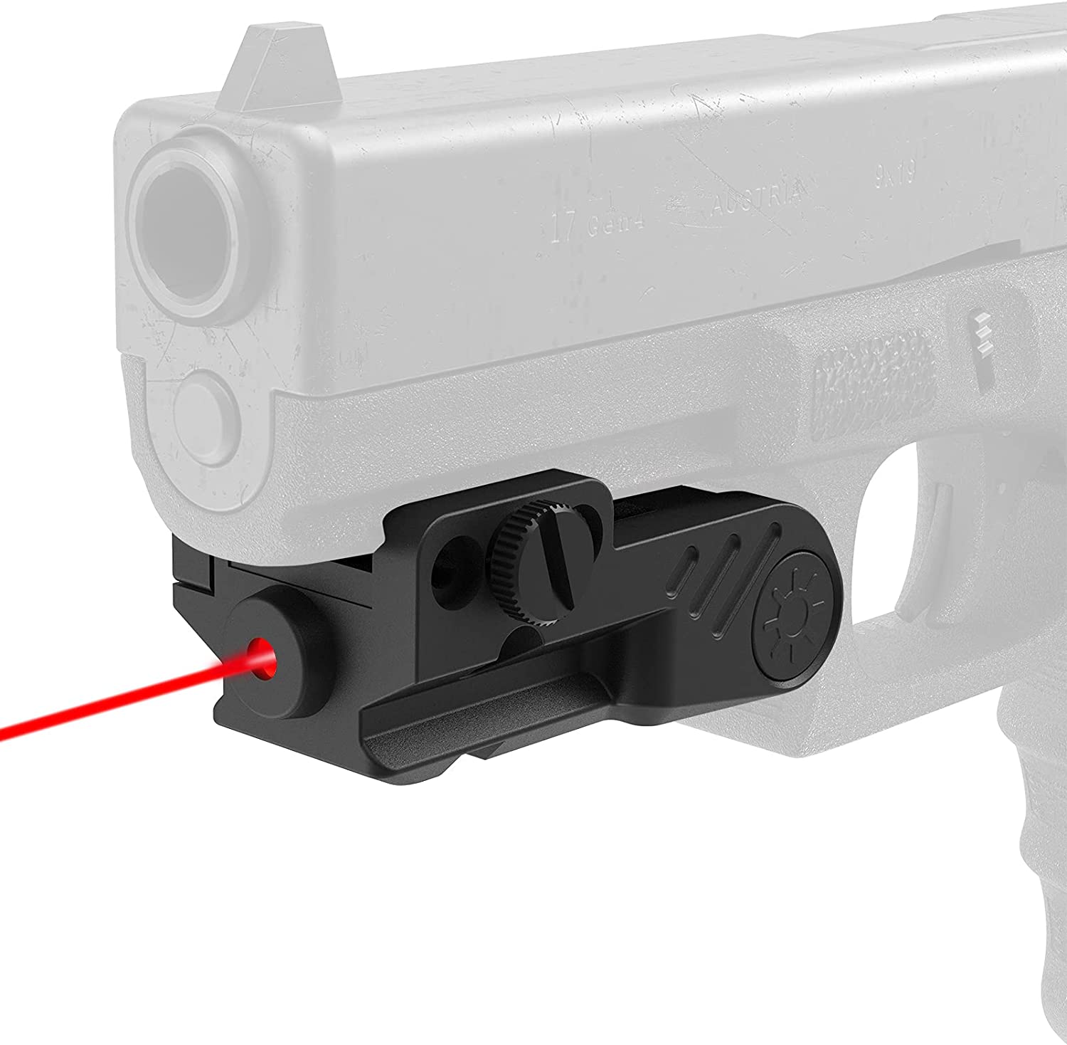Feyachi LS32 Rechargeable Laser Sight - Red Dot for Rail