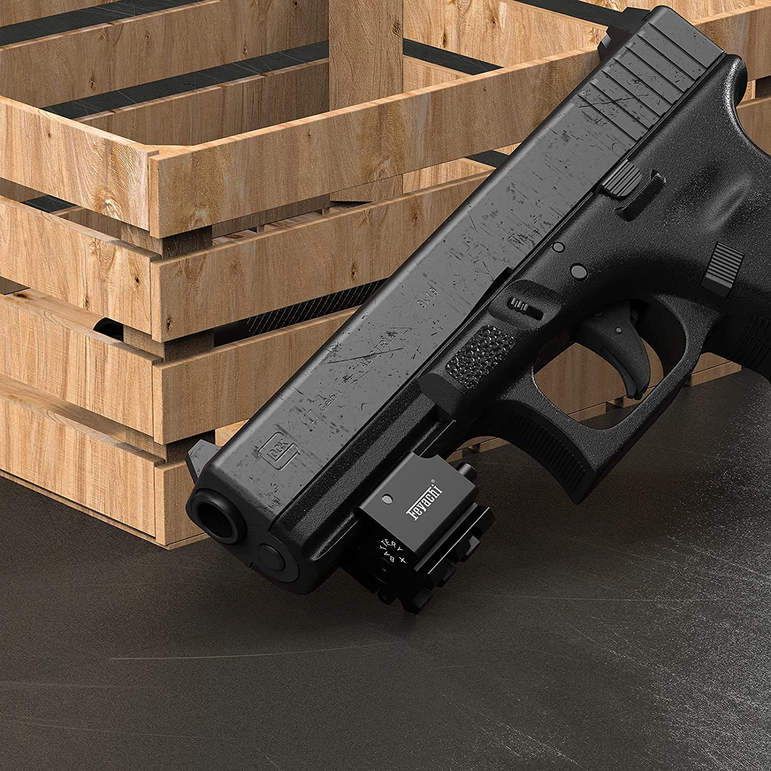 Feyachi PL-19-R Laser Sight - Compact Red Beam for Rail