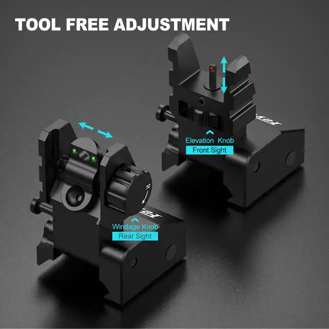 Feyachi S37 Fiber Optic Iron Sights - Flip Up Sights feyachi Default Title Default Title-