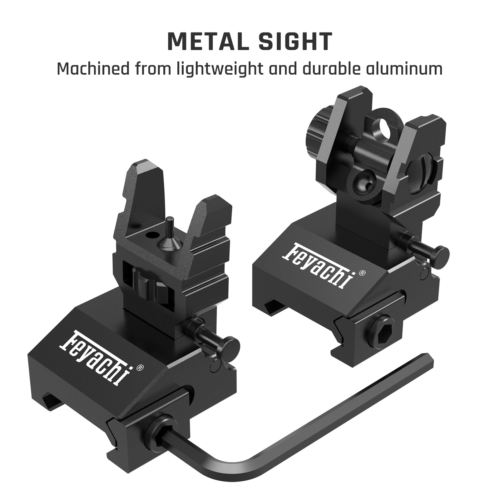 Feyachi S17 Flip Up Sights - Front/Rear Iron Sites feyachi Default Title Default Title-
